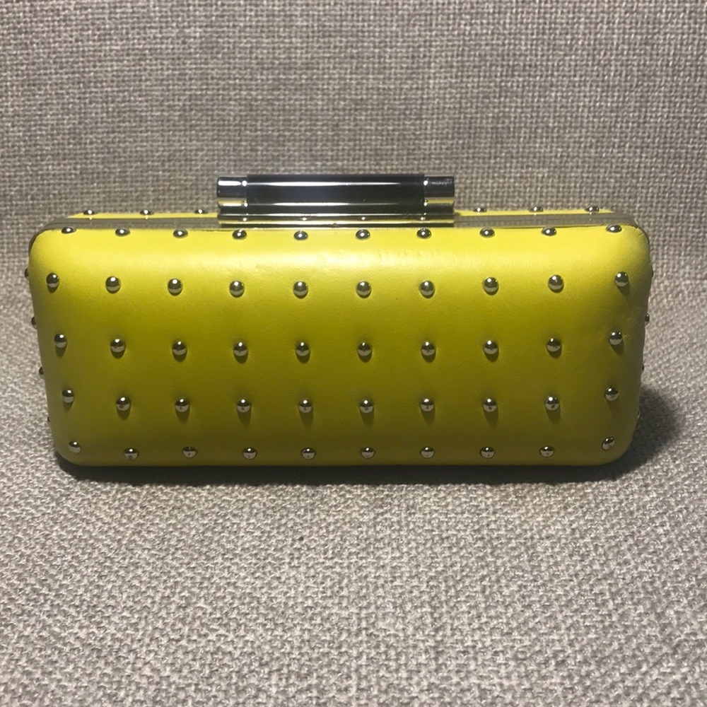 DVF Chartreuse Clutch Bag